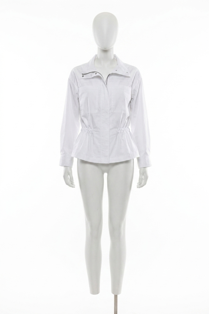 NEW HABITAT cool tech utility jacket in white